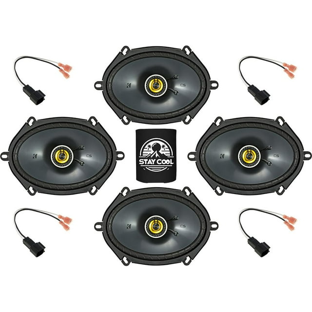 Altavoz KICKER serie CS de 6 x 8 pulgadas para Ford Mustang 2005-2014, paquete de 4