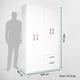 thumbnail image 5 of Ropero Mueble Moderno Con 4 Puertas Y 2 Cajones blanco, 5 of 9