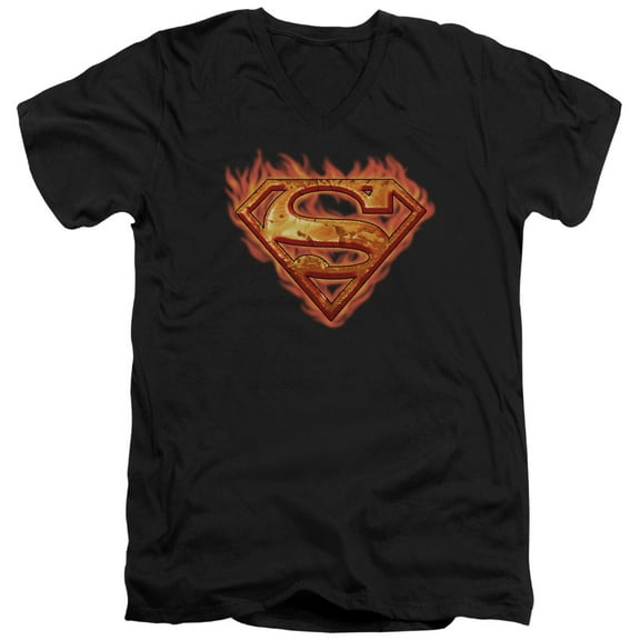 Superman - Hot Metal - Slim Fit V Neck Shirt - XX-Large