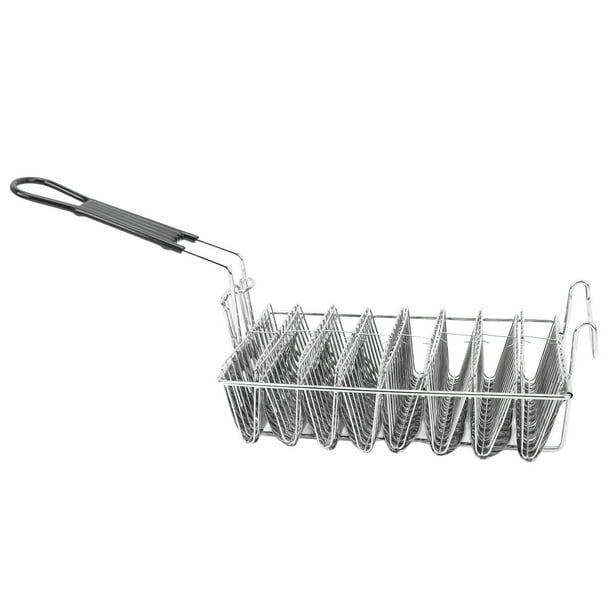 Cesta de Soporte de Burritos, Fácil Limpieza de 8 Conchas Canasta de Tacos para Restaurantes para Cocina en Casa