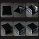 thumbnail image 5 of 4 cajas de zapatos desmontables, transparentes, apilables y de plástico, organizador de zapatos a prueba de polvo para el hogar y el dormitorio (tamaño grande, blanco)., 5 of 5