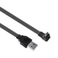 thumbnail image 1 of USB 2.0 To 5pin USB Adapter Cable 480Mbps 10W For Charging And Data Transmission 90° Elbow Line For Tablets Toy Lamp, 1 of 8