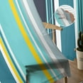 thumbnail image 6 of Colorful Stripes Bedroom Transparent Sheer Curtains Holiday ration Window Voile Tulle Curtain, 6 of 7