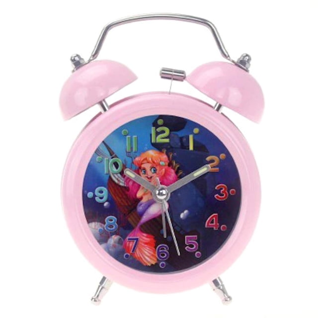 Despertador Mute Bell Cartoon Princess Metal Dual Bell 8 cm