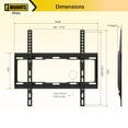 thumbnail image 4 of Pro-Mounts Low Profile Fixed TV Wall Mount for 32 to 65-inch LED, LCD, Plasma, Curved TV Screens, 4 of 7