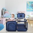 50 inch Baby Playpen, Dingrich Portable Playard Fence with Basketball