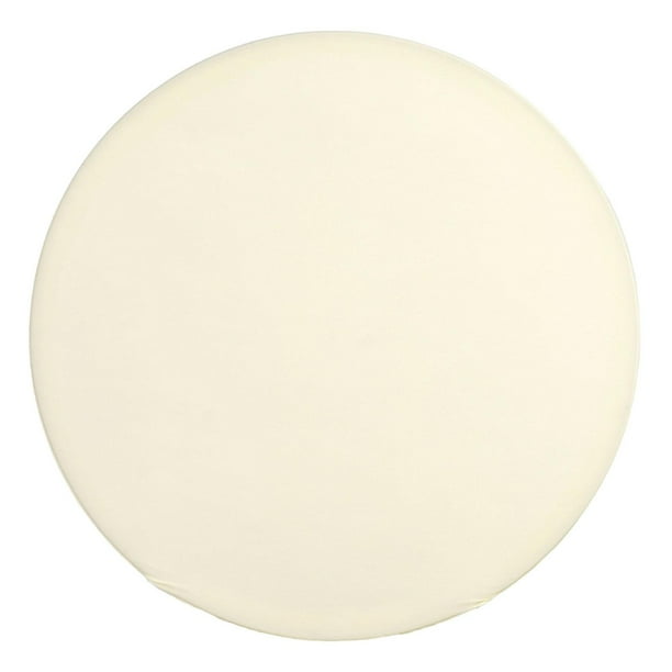 Cubierta de fondo redonda Cubierta de soporte de fondo Cubierta de fondo elástica simple Círculo Beige 150 cm