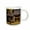 White, variant on 3drose, Brooklyn Ginko Fall Autumn Shop, 11oz Two-tone Green Mug