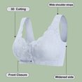thumbnail image 6 of Mersteyo Women's Pocket Bra Front buckle Post-Surgery Sleep Bra Wirefree Everyday Bra, 6 of 9