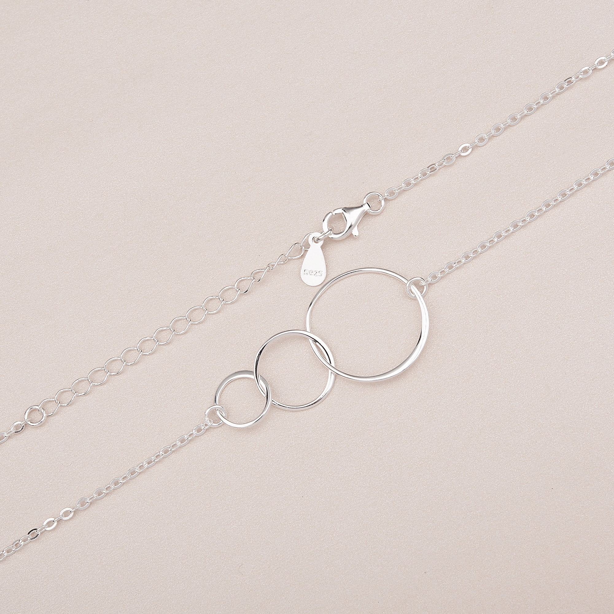 Anavia Mother and Child Necklace for Mothers Day Gift, 925 Sterling Silver Endless Love Between Mother-Child Necklace -[Custom Name]