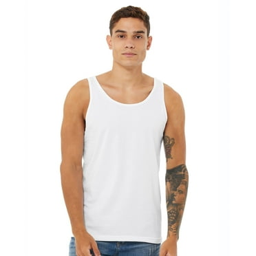 BELLA   CANVAS - Unisex Jersey Tank - 3480 - White Fleck Triblend - S