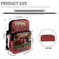 thumbnail image 6 of FUIALDOLG Merry Christmas Crossbody Bag with Red Polka Dot Family Photo, 2 Layer Polyester Shoulder Pouch for Women Girls School Work Travel, 6 of 8