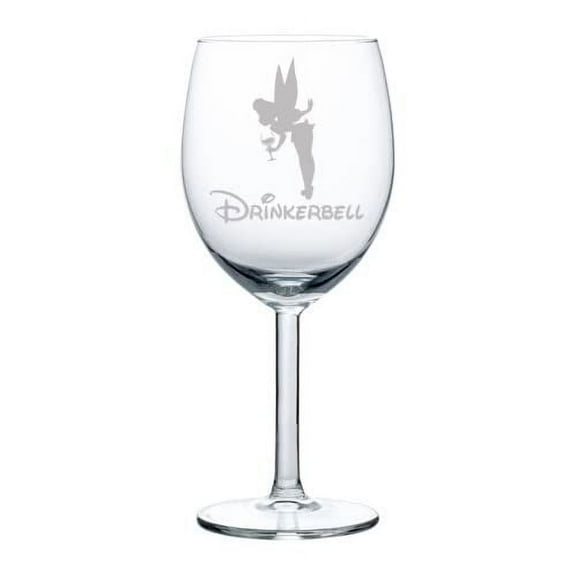 Wine Glass Goblet Drinking Fairy Funny Drinkerbell (10 oz)