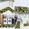 thumbnail image 5 of Lemon Kitchen Rug Lemon Kitchen Mat Lemon Rug Lemon Rugs for Kitchen Rug Black Kitchen Rustic Rugs Decorations Non-Slip Floor Mat Doormat Runner Rug for Kitchen, Laundry, Living Room, Front Door, 5 of 5