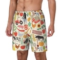 thumbnail image 1 of Fotbe Farm Traje de Baño para Hombre – Shorts de Natación de Secado Rápido con Forro y Bolsillos-X-Large, 1 of 6