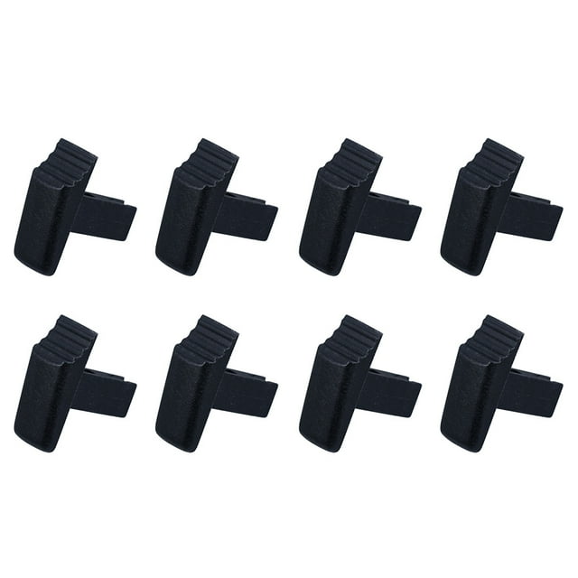 AURARMLET 8Pcs Extension Ladder Replacement Part Black Aluminum Alloy for Maintenance Tasks
