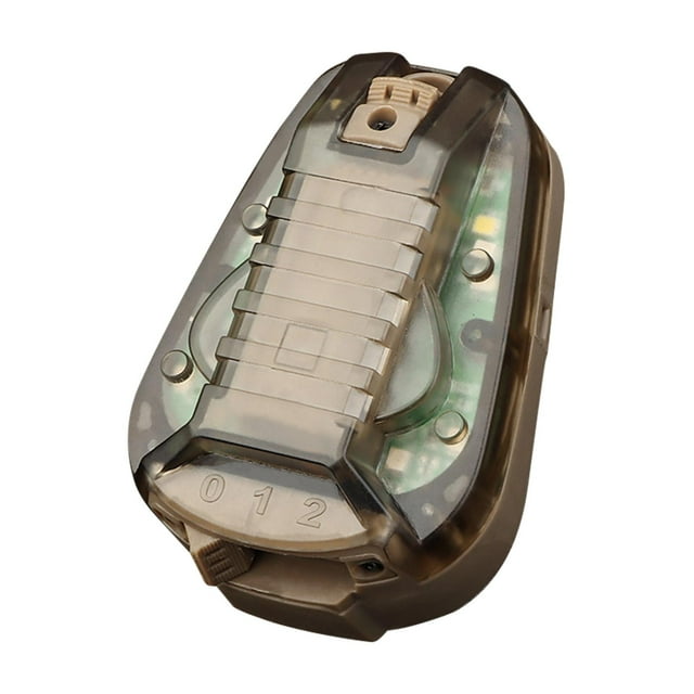 Lámpara de linterna de luz de señal de casco , luz de faro Luces estroboscópica actividades Supervivencia Marrón Verde Cro Macarena Luz de señal