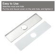thumbnail image 4 of 10 Inch Sink Faucet Hole Cover, Stainless Steel Square Deck Plate Faucet Escutcheon Sink plate, Silver Tone, 4 of 7