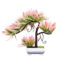 thumbnail image 1 of Simulación de árbol en maceta artificial Planta en maceta Oficina en casa Centro de mesa Adorno de árbol falso, Rosa Advancent HA7029-05B, 1 of 6
