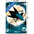thumbnail image 3 of NHL San Jose Sharks - Maximalist Logo 23 Wall Poster with Pushpins, 22.375" x 34", 3 of 4