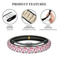 thumbnail image 6 of Fotbe Watercolor Flowers Steering Wheel Cover Universal 15 in Car Accessories for Men Women,Steering Wheel Protector Comfortable Protective Case for SUV Sedan Decor, 6 of 8