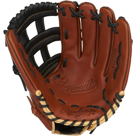 Outfield Pattern Baseball Glove - Rawlings Adult Sandlot 12.75