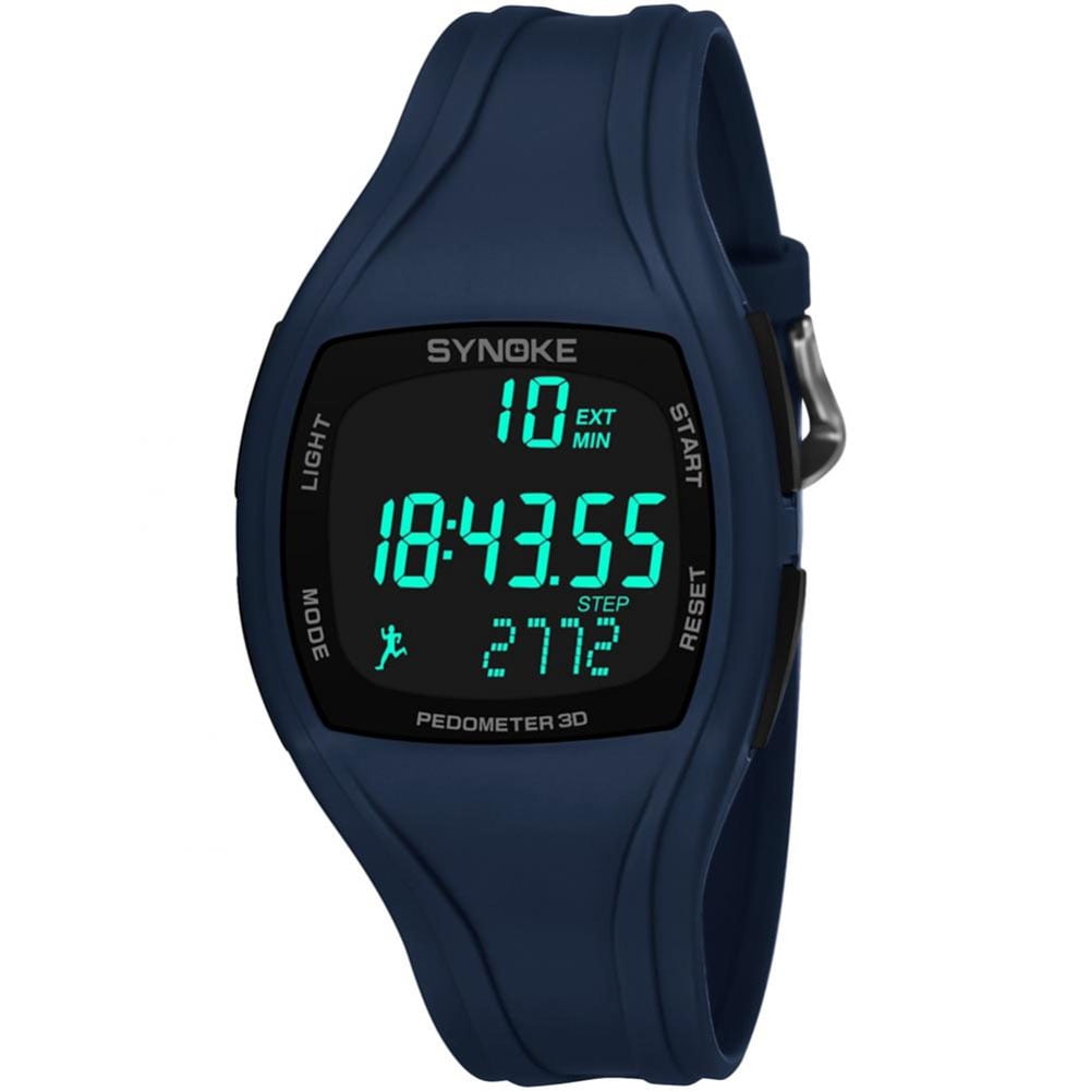 Student Watch Waterproof Watch Sport Watch Electronic Watch SYNOKE Passometer Sport Men Student Electronic Waterproof Watch Walmart