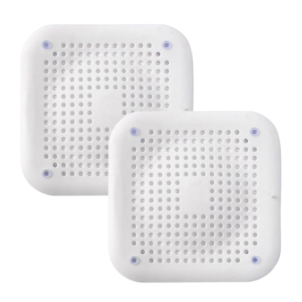 FLhrweasw Filtro drenaje baño silicona - Cubierta drenaje ducha y ventosas (blanco)