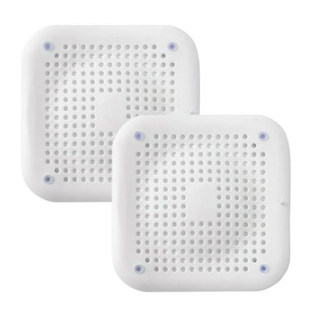 

TBOLINE New Silicone Bathroom Drain Filter - Shower Drain Cover & Suction Cups (White)