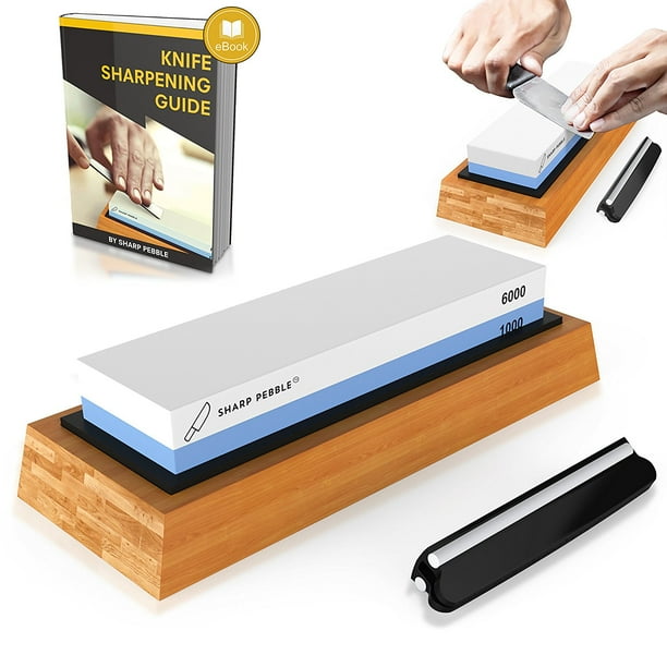 Premium Knife Sharpening Stone 2 Side Grit 1000/6000 Waterstone Best