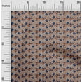 thumbnail image 1 of oneOone Cotton Poplin Fabric Leaves & Floral Block Printed Craft Fabric BTY 42 Inch Wide, 1 of 5