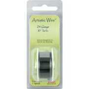Artistic Wire, Copper Craft Wire 24 Gauge Thick, 10 Yard Spool, Permanent Black Color