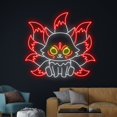 thumbnail image 3 of Handmadetneonsign Nine-Tailed Fox Neon Sign, Fox Animal Wall Art Decor, Animal Kitsune Wall Decor, 3 of 5