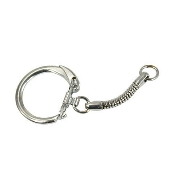 Lead Free Silver Snake Keychain for Jewelry Fit or Key Chain DIY