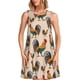 thumbnail image 1 of Disketp Rooster para Vestido sin Mangas para Mujeres, Vestidos de Verano para Mujeres, Casual y Holgado para la Playa, 1 of 7