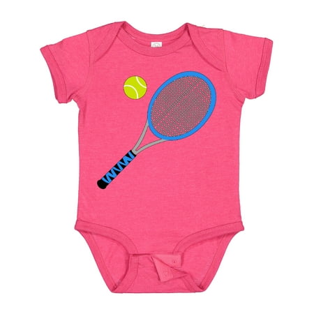 

Inktastic Blue Tennis Racket and Ball Gift Baby Boy or Baby Girl Bodysuit