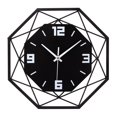 thumbnail image 1 of Reloj de pared sin ruidos de tictac Reloj de pared de hierro forjado MDF Reloj moderno de cuarzo a pilas Silencioso para sala de estar Dormitorio 30 x 30 cm 12 pulgadas, 1 of 4