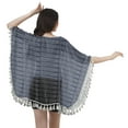 thumbnail image 4 of Moomaya Printed Beach Clothes For Women Tassel Shrug Swim Cover Up Cardigan, 4 of 5