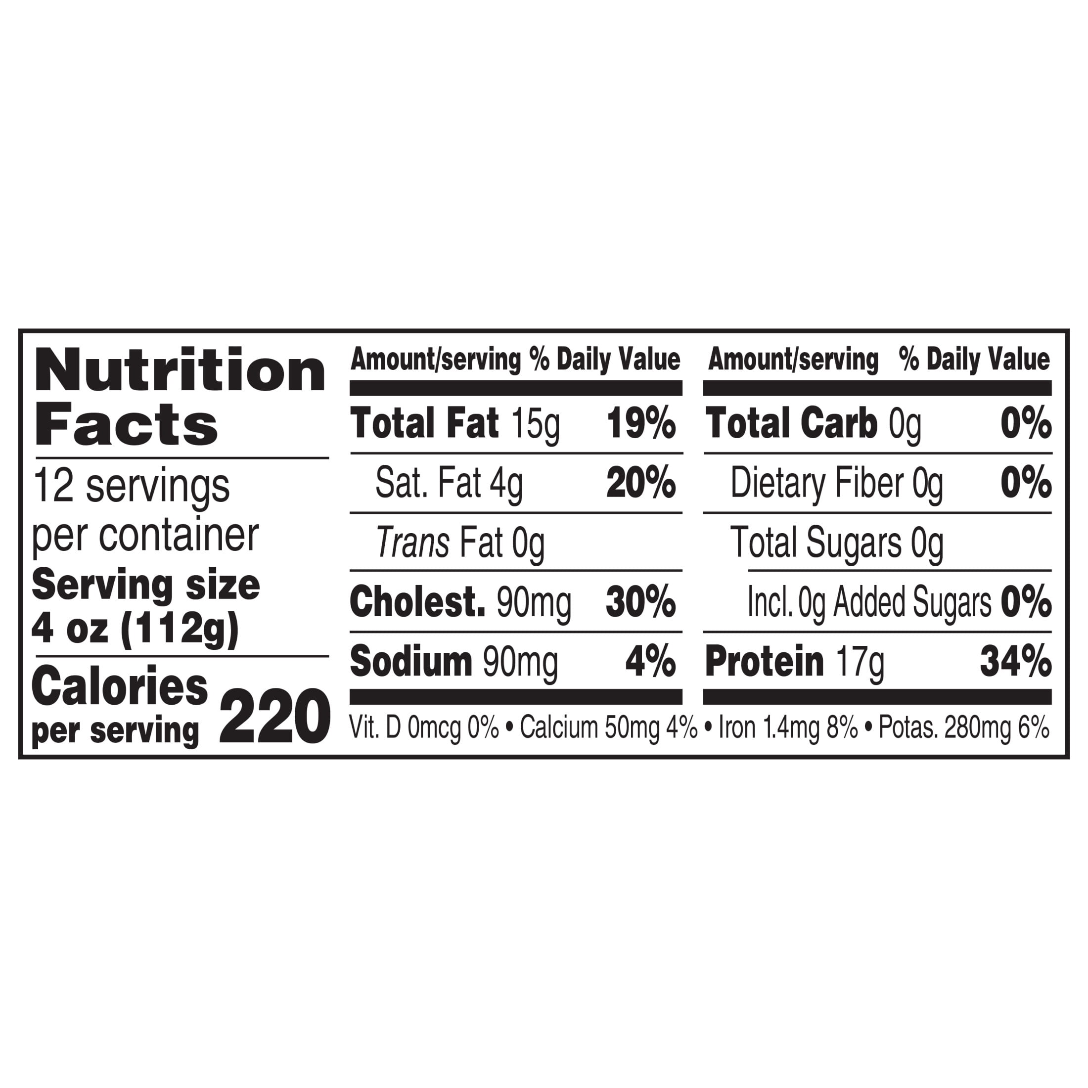 JENNIE-O Fresh Lean Ground Turkey, 85% Lean/15% Fat, All Natural, Refrigerated, 3 lb Plastic Roll