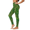thumbnail image 7 of Hvot&aat Women's St. Patrick's Day Leggings Shamrock Stretchy Tights Yoga Pants Sports Fitness Peach Hip Stretch Pants, 7 of 7