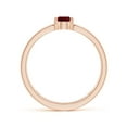 thumbnail image 2 of ANGARA Natural Pear Ruby Solitaire Parallel Split Shank Ring in 14K Rose Gold for Women (Size-6x4mm) | July Birthstone, Birthday, Anniversary, Jewelry Gift for Women | Natural Ruby Ring, 2 of 8