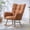 Brown(New), variant on Rocking Chair Nursery,Teddy Upholstered Glider Rocker with High Backrest,Modern Rocking Accent Chairs Glider Recliner for Living Room, Nursery, Bedroom,White