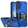 thumbnail image 2 of Designed for Samsung Galaxy A35 5G Hybrid Stand Magnetic Ring Holder Stand Kickstand Heavy Duty Rugged Drop Silicone Shockproof Phone Case Cover [Blue], 2 of 10