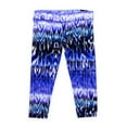 thumbnail image 2 of Aeropostale Womens Cropped Striae Athletic Track Pants, Blue, Juniors, Large, 2 of 2