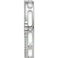 thumbnail image 2 of 14K White Gold 1/4Ct. Diamond Oval Chain Slide Made In India pm3827-025-wa, 2 of 5