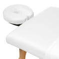 thumbnail image 3 of Saloniture 3-Piece Microfiber Massage Table Sheet Set - Premium Facial Bed Cover - Includes Flat and Fitted Sheets with Face Cradle Cover - White, 3 of 7