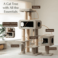thumbnail image 5 of PetPals 71” Grand Maine Coon™ Cat Tree – Ontario, with Large Condo, Replaceable Cardboard Scratcher (Beige), 5 of 10