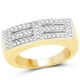 thumbnail image 1 of 14K Yellow Gold Plated 0.25 Carat Genuine White Diamond .925 Sterling Silver Ring QJ Model, 1 of 3