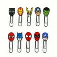 thumbnail image 4 of Marvel Superhero Paper Clips - Colorful Metal Desk Accessories Featuring Captain America, Spider-For Man, Hulk, Iron For Man, Black Panther & Loki - Perfect For Office Organization & Journaling, 4 of 5