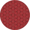 thumbnail image 1 of Ahgly Company Machine Washable Indoor Round Transitional Red Area Rugs, 5' Round, 1 of 7